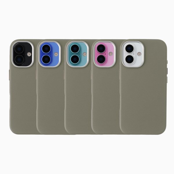 Accezz Coque arrière Mesh avec MagSafe Apple iPhone 16 - Gris foncé