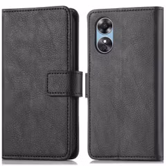 imoshion Étui de télephone portefeuille de luxe Oppo A17 - Noir