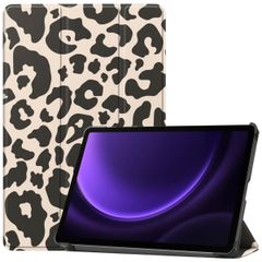 imoshion Coque tablette Design Trifold Samsung Galaxy Tab S9 11.0 pouces / S10 Lite / S10 FE / S9 FE 10.9 pouces - Leopard