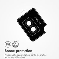 imoshion Protection Caméra en verre trempé 2 Pack Samsung Galaxy Z Flip 7 - Noir