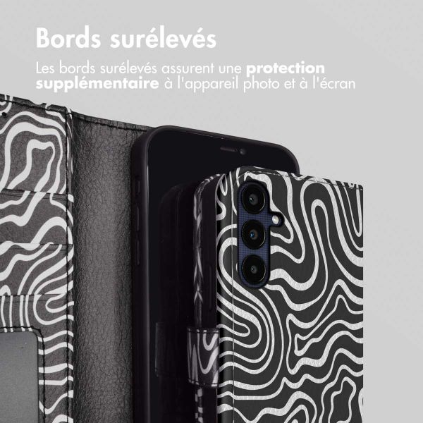 imoshion Étui de télephone portefeuille Design Samsung Galaxy A35 - Black And White