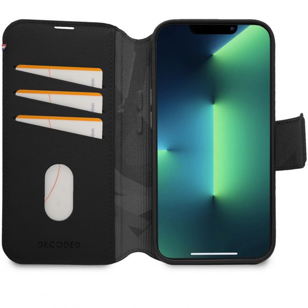 Decoded Portefeuille détachable 2 en 1 en cuir Apple iPhone 14 Pro Max - Noir