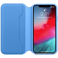 Apple Étui de télephone portefeuille Leather Folio Apple iPhone X / Xs - Cornflower