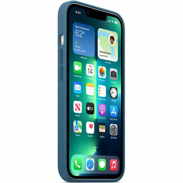 Apple Coque en silicone MagSafe Apple iPhone 13 Pro Max - Blue Jay