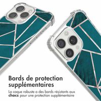 imoshion Coque Design avec cordon Apple iPhone 15 Pro - Petrol Green Graphic
