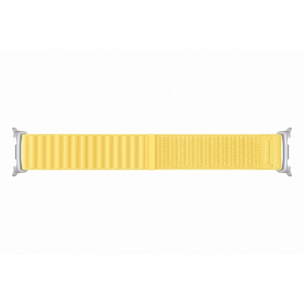 Samsung Bracelet en tissu original Samsung Galaxy Watch 9 (40/44mm) / Watch 8 (40/44mm) / Classic (46mm) - Taille M/L - Jaune
