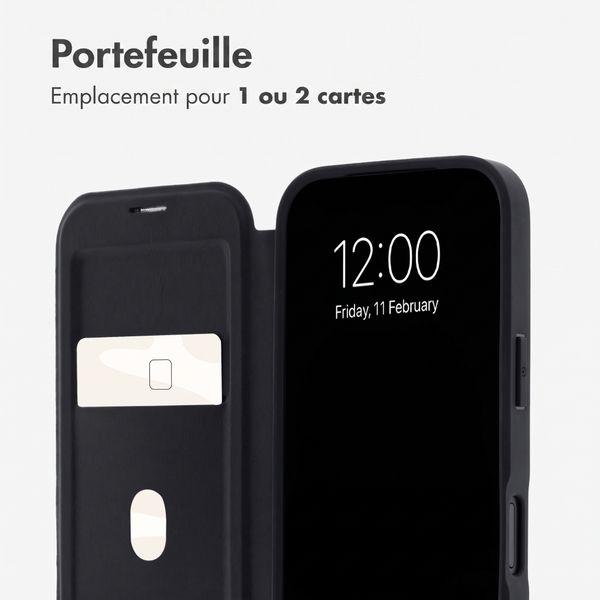 imoshion Bookcase transparente avec MagSafe Apple iPhone 18 Pro Max / 17 Pro Max - Noir