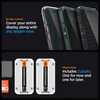 Spigen Protection d'écran en verre trempé GLAStR Privacy Applicator - lot de 2 Apple iPhone 15 Pro Max