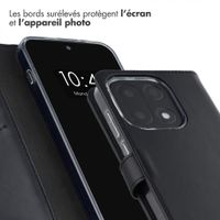 Selencia Étui portefeuille en cuir véritable OnePlus 15 - Noir