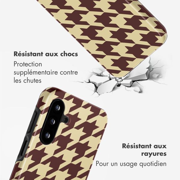 Selencia Coque arrière Vivid Samsung Galaxy A17 (5G) / (4G) - Pied-de-Poule