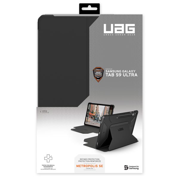 UAG Coque tablette Metropolis Samsung Galaxy Tab S9 Ultra - Noir