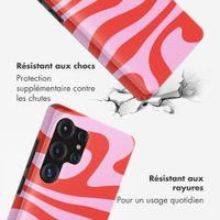 Selencia Coque arrière Vivid avec MagSafe Samsung Galaxy S25 Ultra - Dream Swirl Pink
