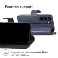 imoshion Étui de télephone portefeuille de luxe Samsung Galaxy S26 FE - Bleu foncé