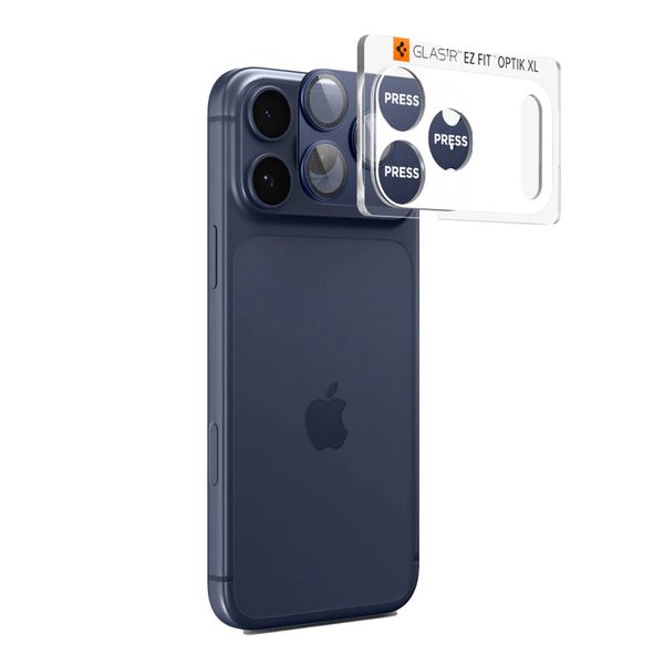 Spigen GLAStR EZ Fit Optik protection caméra pour Apple iPhone 17 Pro - Blue