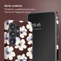 Selencia Coque arrière Vivid avec MagSafe Samsung Galaxy S26 Ultra - Choco Flower Pop