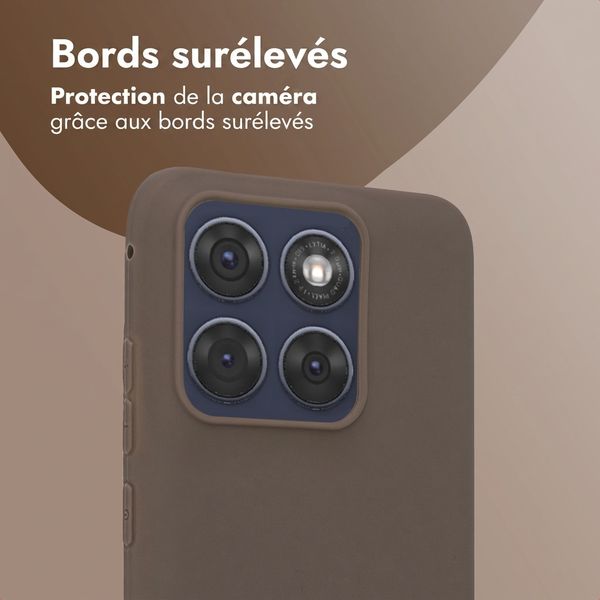 imoshion Coque Couleur Motorola Edge 70 Fusion - Marron