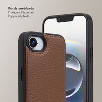 Selencia Coque de télephone Nova avec cordon et porte-cartes Apple iPhone 17e / 16e - Mocha Brown