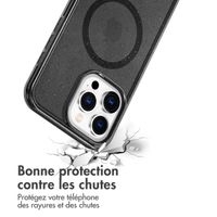 imoshion Coque Pailletée avec MagSafe Apple iPhone 15 Pro - Glitter Noir