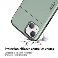 imoshion Coque arrière avec porte-cartes Apple iPhone 14 - Vert foncé