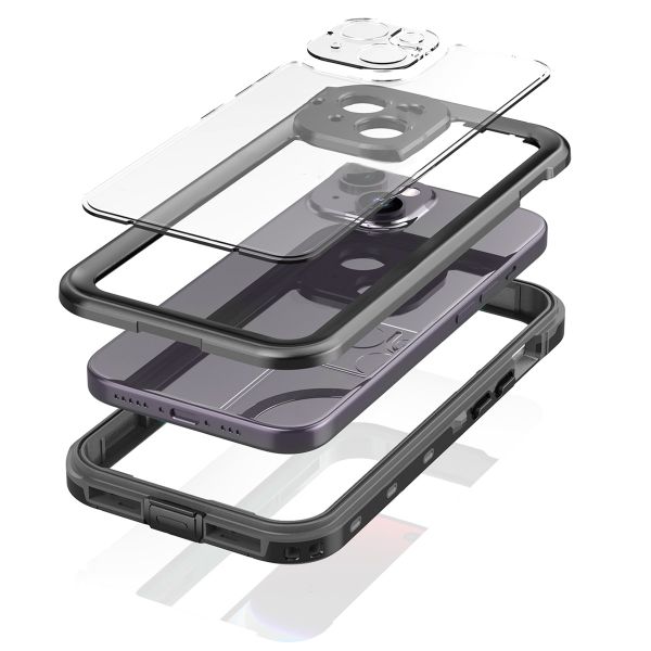 Redpepper Coque imperméable Dot Plus Apple iPhone 15 - Noir