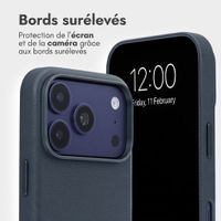 Accezz Étui de télephone portefeuille en cuir 2-en-1 avec MagSafe Apple iPhone 18 Pro Max / 17 Pro Max - Nightfall Blue