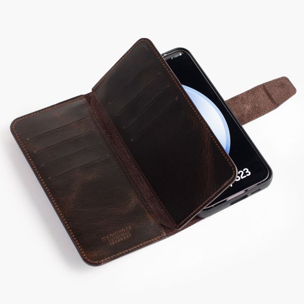 Wachikopa Étui de télephone portefeuille Multi Wallet Samsung Galaxy S23 - Dark Brown