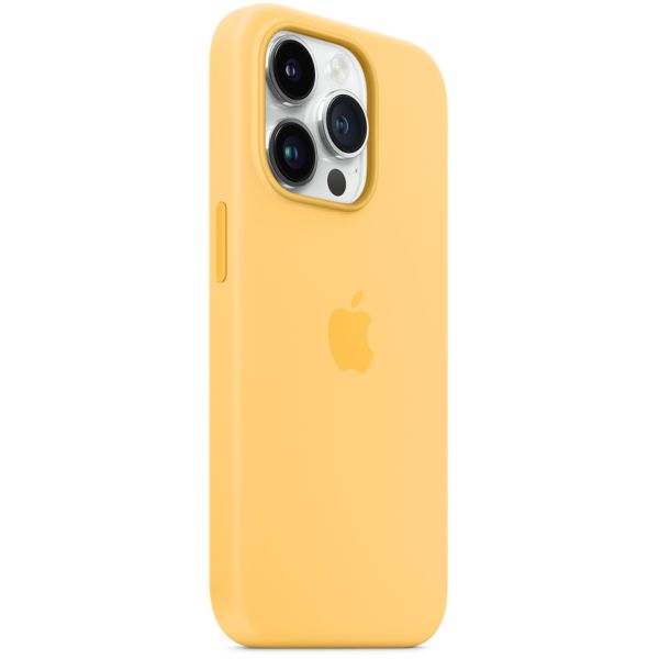 Apple Coque en silicone MagSafe Apple iPhone 14 Pro - Sunglow