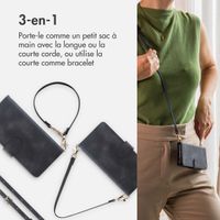 imoshion Etui de télephone portefeuille avec cordon Apple iPhone 15 - Noir