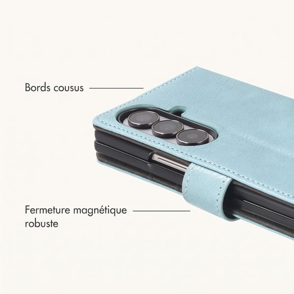 imoshion Étui de télephone portefeuille de luxe Samsung Galaxy Z Fold 8 Ultra - Bleu clair