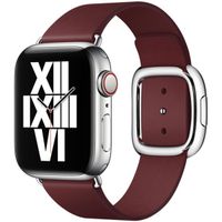 Apple Bracelet Leather Band Modern Buckle Apple Watch | 38/40/41/42 mm - Taille S - Garnet