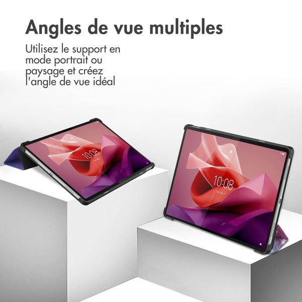 imoshion Coque tablette Design Trifold Lenovo Tab P12 - Space