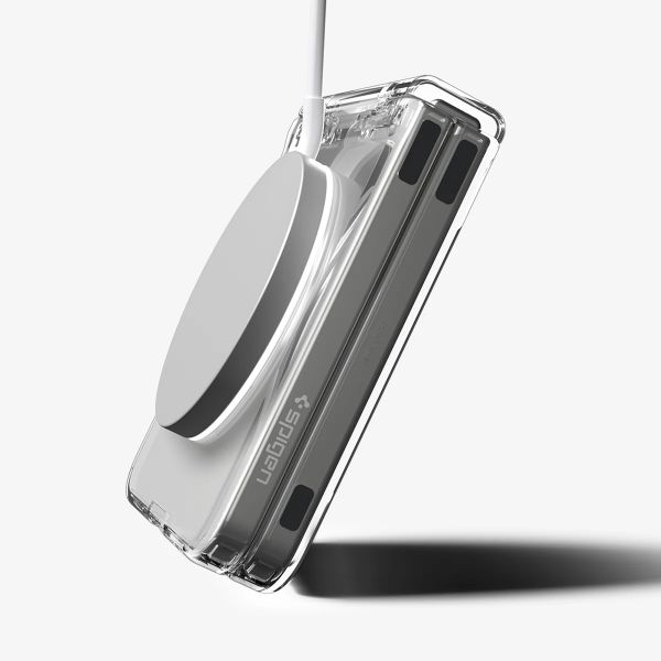 Spigen Coque Ultra Hybrid Pro MagFit Samsung Galaxy Z Flip 7 - Clear / White
