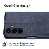 imoshion Étui de télephone portefeuille de luxe Samsung Galaxy S26 FE - Bleu foncé