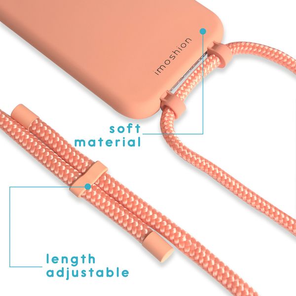 imoshion Coque de couleur avec cordon amovible Apple iPhone SE (2022 / 2020) / 8 / 7 - Peach