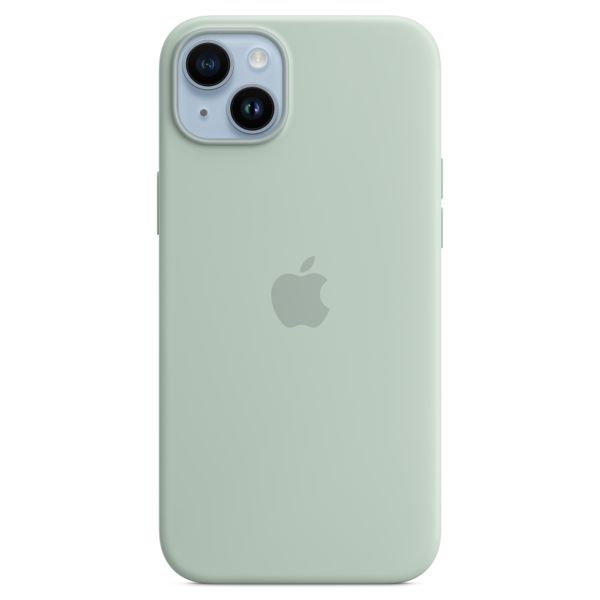Apple Coque en silicone MagSafe Apple iPhone 14 Plus - Succulent
