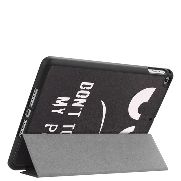 imoshion Coque tablette Design Trifold Apple iPad 6 (2018) 9.7 pouces / iPad 5 (2017) 9.7 pouces / Air 2 (2014)/Air 1 (2013) - Don't touch