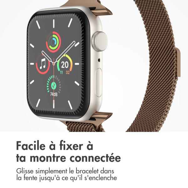 imoshion Bracelet slim Milanese Apple Watch | 38/40/41/42 mm - Marron