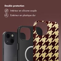 Selencia Coque arrière Vivid avec MagSafe Apple iPhone 13 - Pied-de-Poule