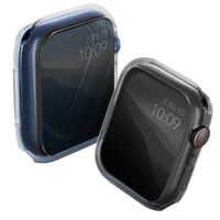Uniq 2x Coque Glase Softcase Apple Watch 7 / 8 / 9 - 41 mm - Clear / Smoke