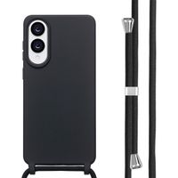 imoshion Coque en silicone avec cordon Samsung Galaxy S25 Edge - Noir