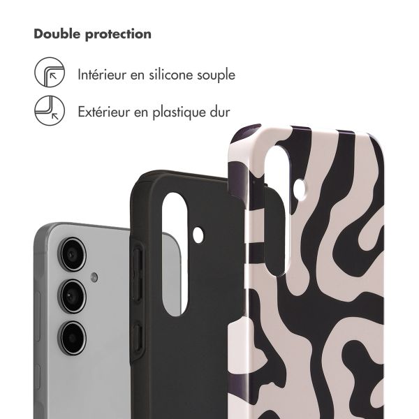 Selencia Coque arrière Vivid Samsung Galaxy A55 - Art Wave Black
