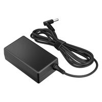 HP Chargeur d'ordinateur portable intelligent original 65 watts | Adaptateur secteur avec câble d'alimentation - Noir