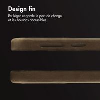 Accezz Coque MagSafe en cuir vintage Samsung Galaxy S25 / S24 - Rustic Brown