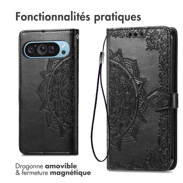 imoshion Etui de télephone Mandala Google Pixel 9 / 9 Pro - Noir