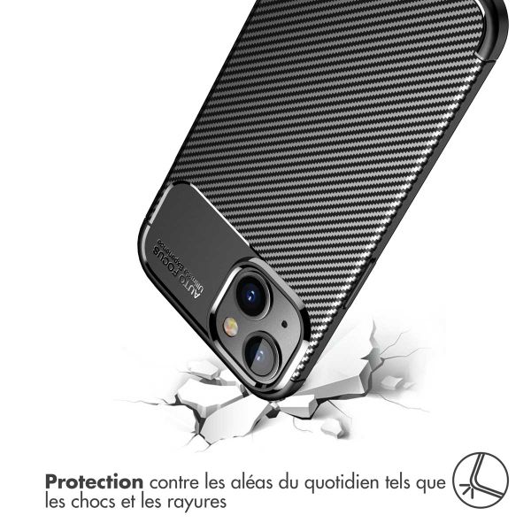imoshion Coque silicone Carbon Apple iPhone 14 Plus - Noir