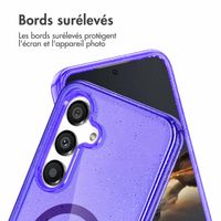imoshion Coque Pailletée avec MagSafe Samsung Galaxy S24 - Paillettes Violet