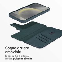 Accezz Étui de télephone portefeuille en cuir 2-en-1 avec MagSafe Samsung Galaxy S24 - Cedar Green