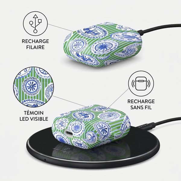 Burga Coque rigide  Apple AirPods 1 / 2 - Taverna