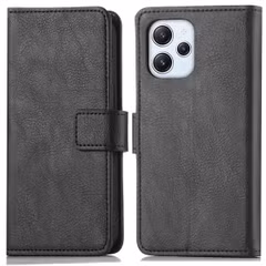 imoshion Étui de télephone portefeuille de luxe Xiaomi Redmi 12 - Noir