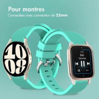 imoshion Bracelet en silicone flexible  - Connexion universelle 22 mm - Vert menthe